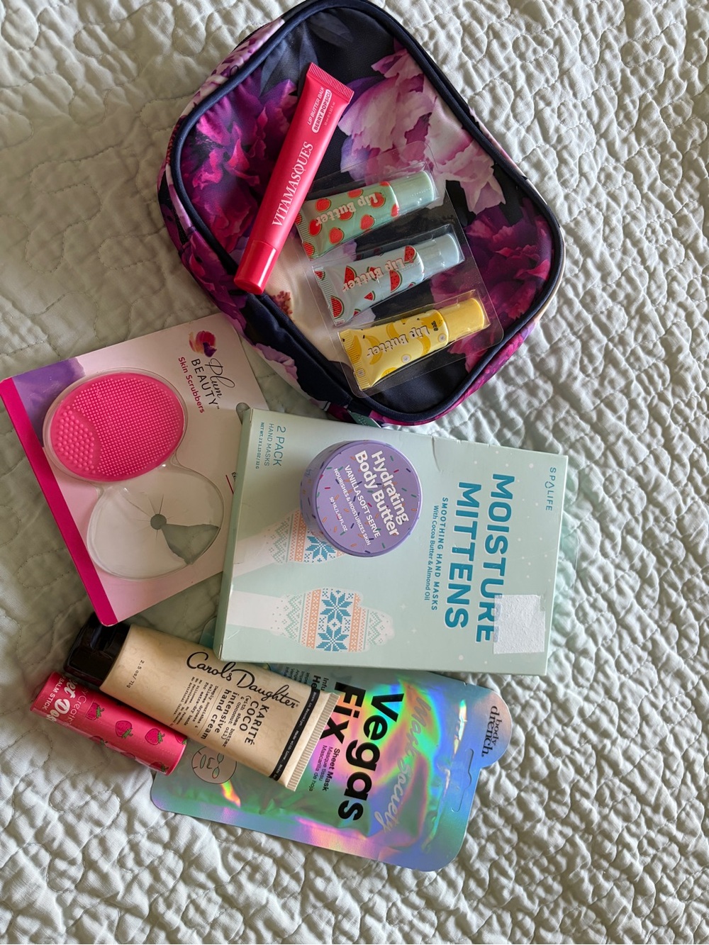 Lot of facial products NEW travel zipper bag etc